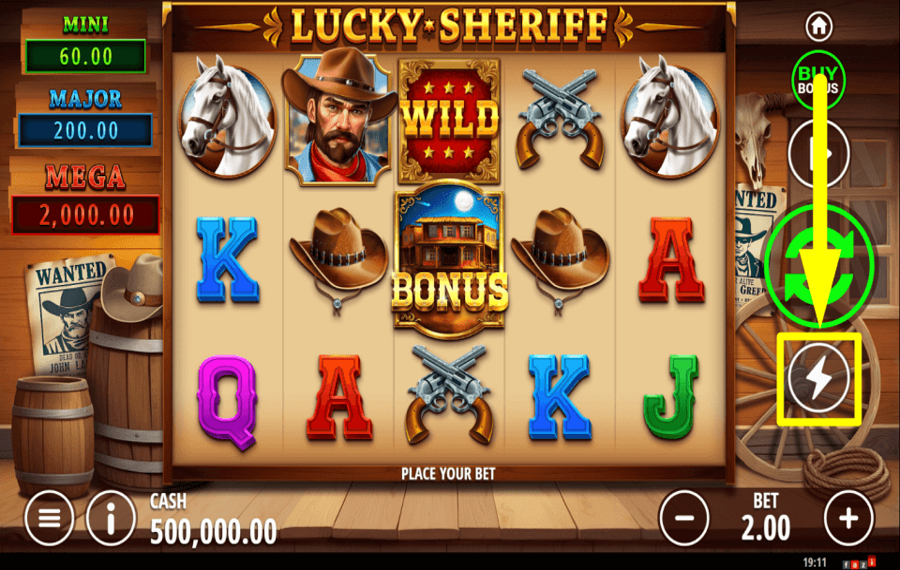 Lucky Sheriff Hold and Win УВЕЛИЧЬТЕ ТЕМП.