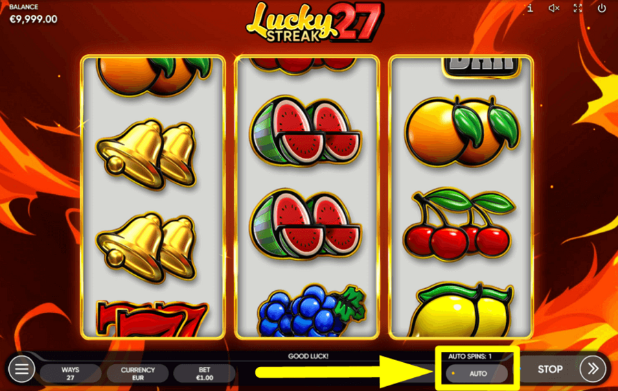 Lucky Streak 27 STARTEN SIE AUTOMATISCHE SPINS.