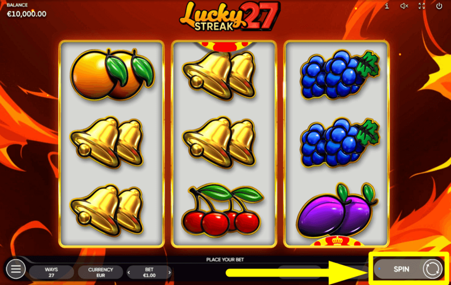 Lucky Streak 27 DREHEN SIE DIE ROLLEN.