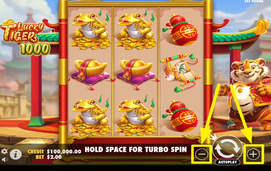 Lucky Tiger 1000 SET YOUR WAGER.