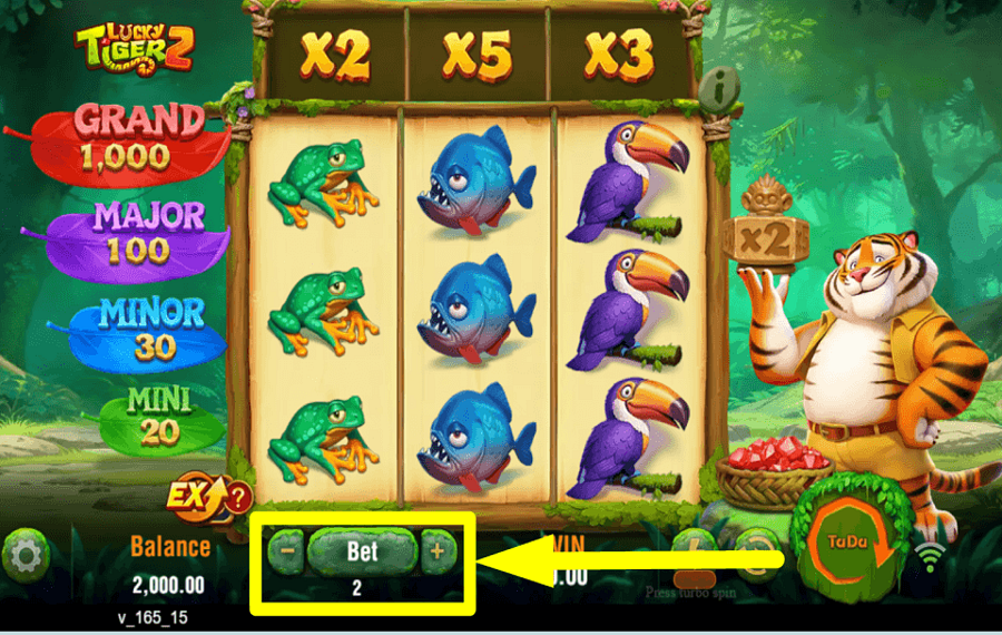 Lucky Tiger 2 CAST YOUR STAKE.