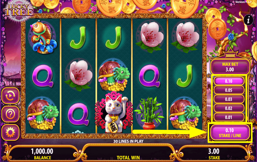 Lucky Tree PIAZZA LA PUNTATA TOTALE.