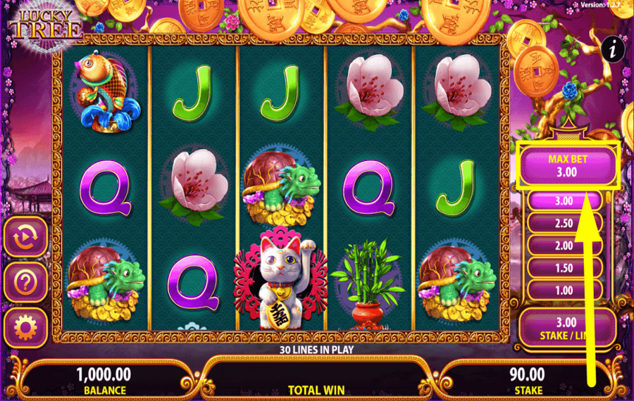 Lucky Tree SELEZIONA LA PUNTATA MASSIMA.