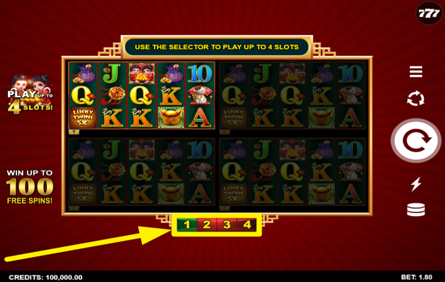 Lucky Twins 5X 4Tune Reels CHOISISSEZ LE NOMBRE DE GRILLES ACTIVE.
