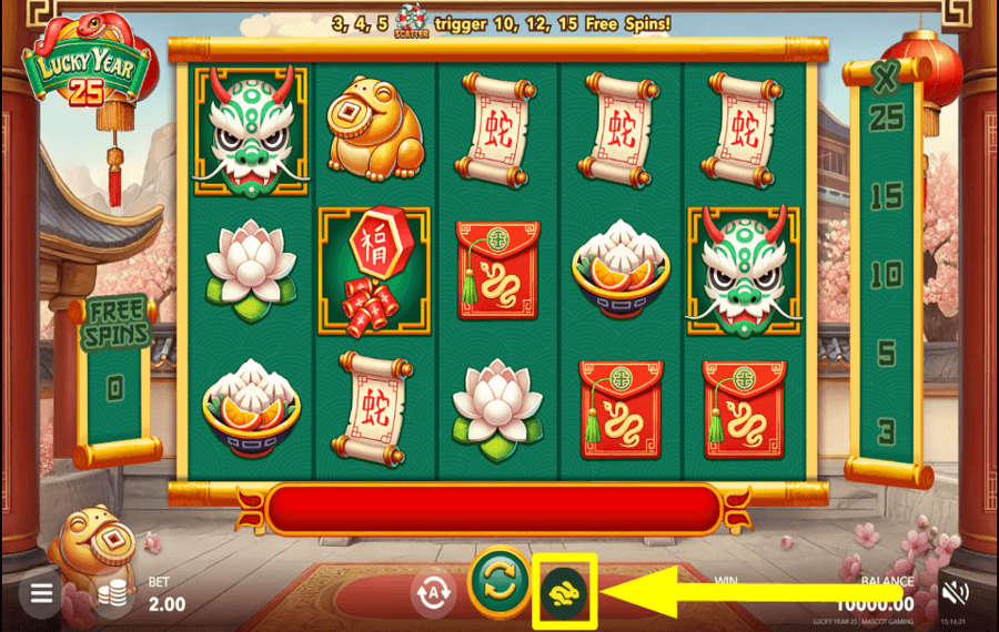 Lucky Year 25 CHANGE SPIN SPEED.