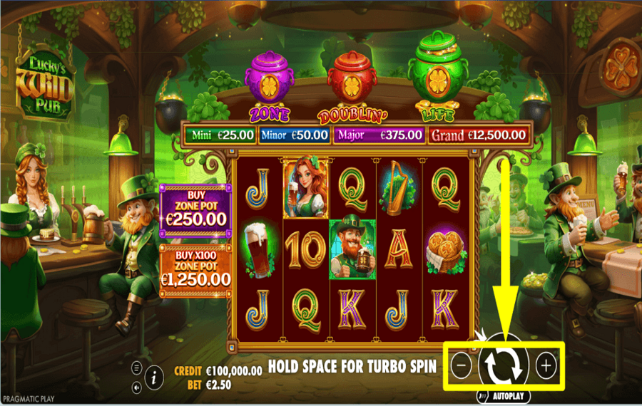 Luckys Wild Pub 2 DÉTERMINEZ LES ENJEUX.