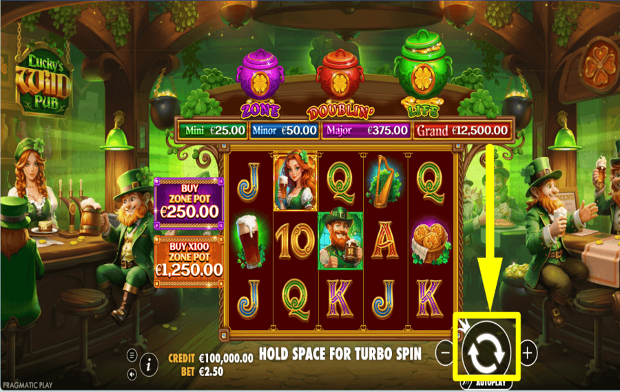 Luckys Wild Pub 2 COMMENCEZ À JOUER.
