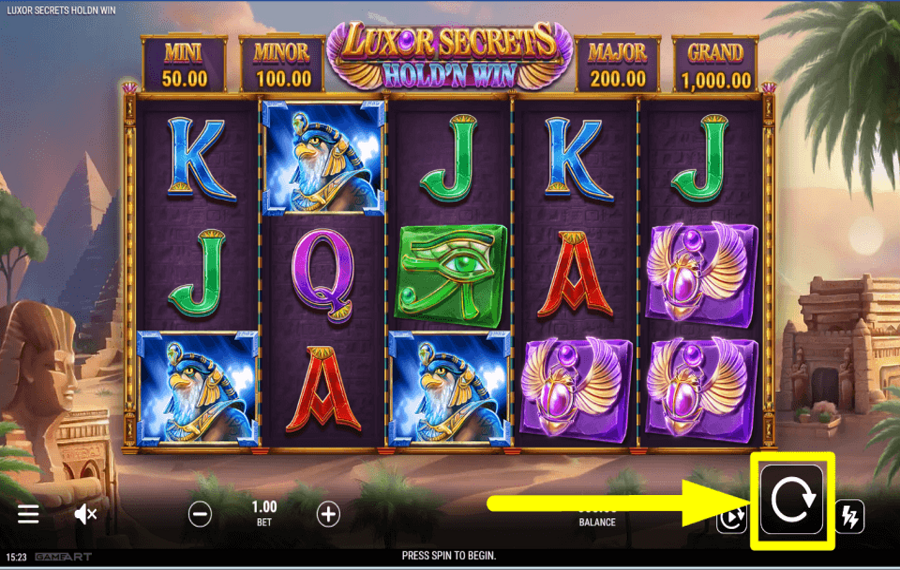 Luxor Secrets Hold n Win ОТПРАВЛЯЙТЕСЬ НА ПРОГУЛКУ.
