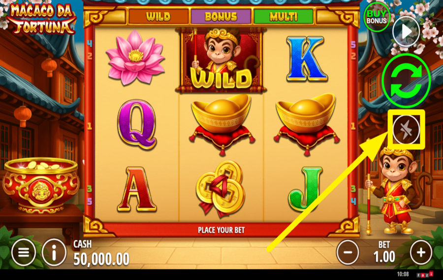 Macaco Da Fortuna SPEED UP THE ACTION.