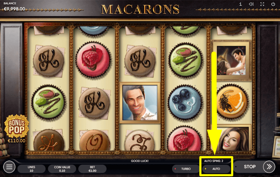 Macarons ЗАПУСК АВТОМАТИЧЕСКИХ ВРАЩЕНИЙ.