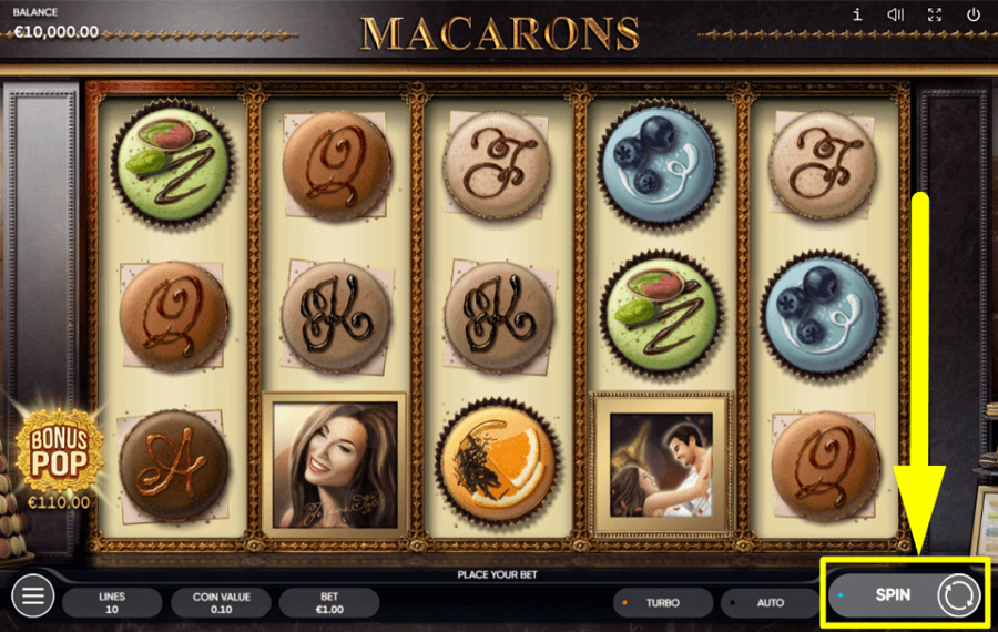 Macarons НАЖМИТЕ «ВРАЩАТЬ», ЧТОБЫ НАЧАТЬ.