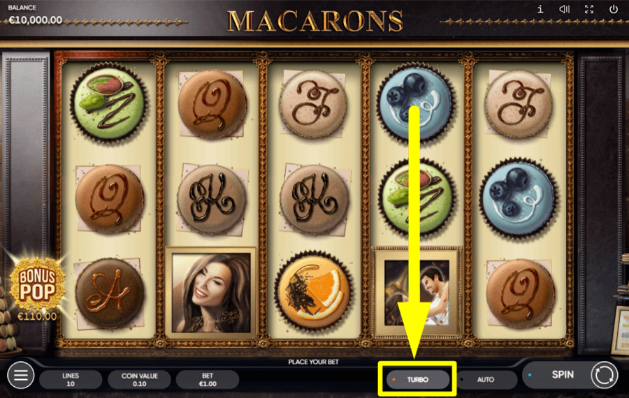 Macarons ВКЛЮЧИТЕ ТУРБО-СПИНЫ.