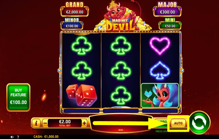 Mad Hit Devil CONTINUER AUTOMATIQUEMENT.