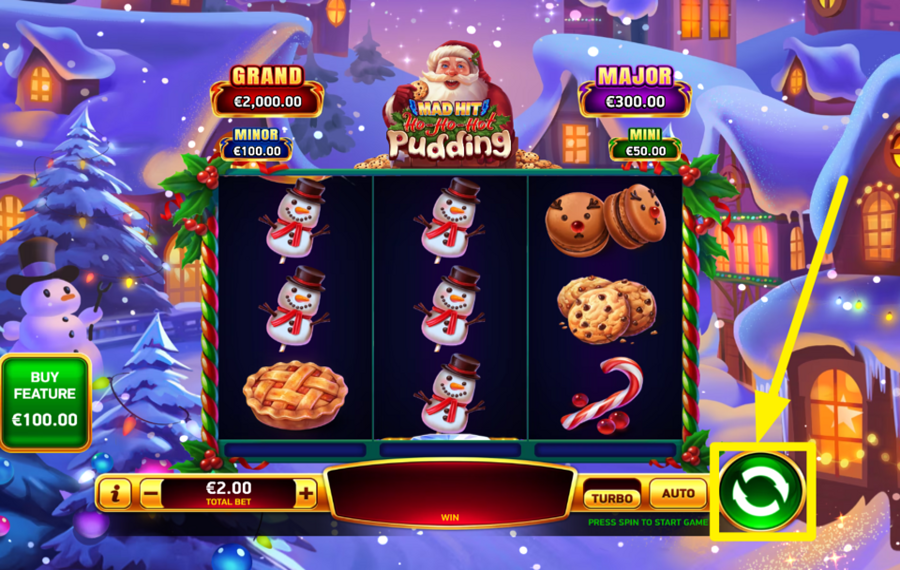 Mad Hit Ho Ho Hot Pudding GIRA PARA LA VICTORIA.