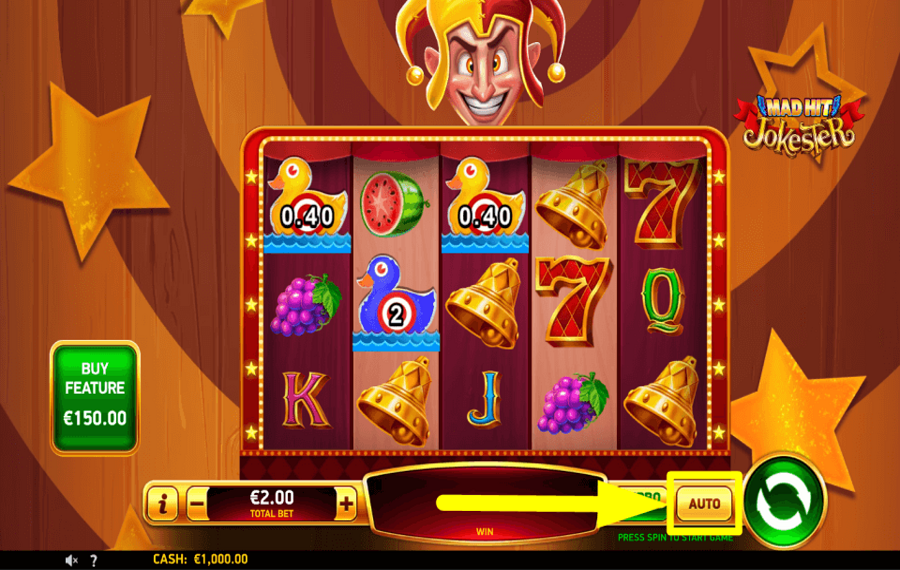 Mad Hit Jokester AUTOMATISCH FORTSETZEN.