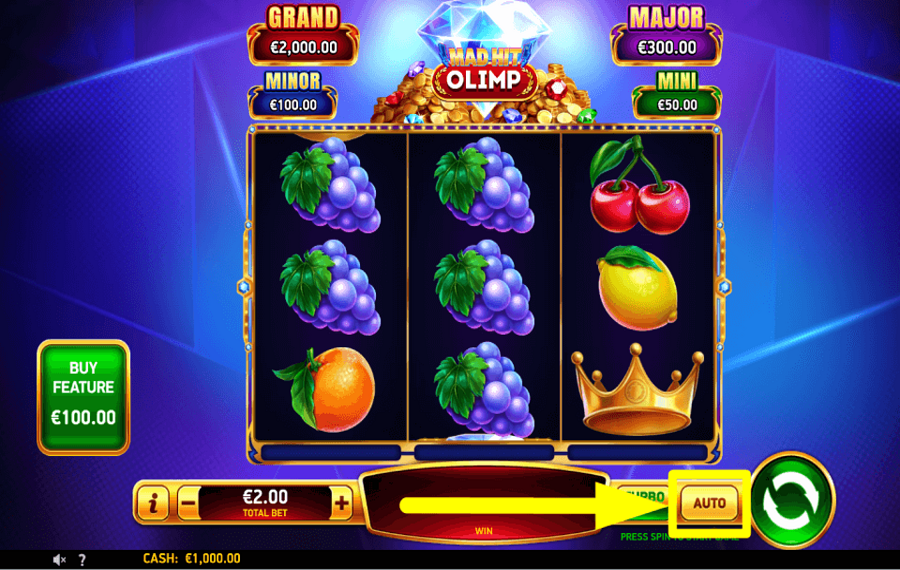 Mad Hit Olimp AUTOMATISCH DREHEN.