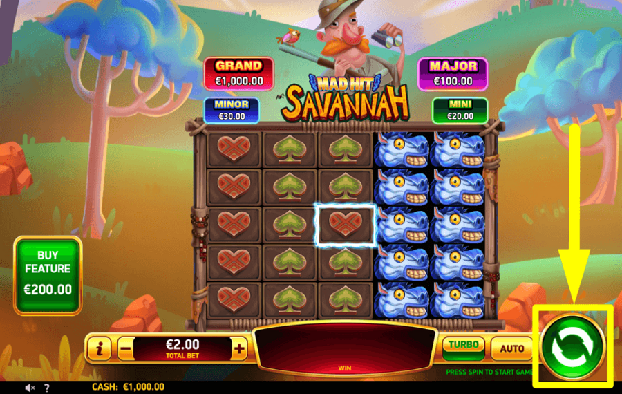 Mad Hit Savannah GIRA LOS CARRETES.