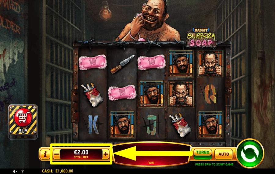 Mad Hit Slippery Soap AJUSTEZ VOTRE MISE.