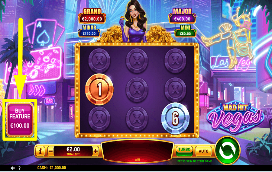 Mad Hit Vegas ACQUÉRIR DES BONUS.