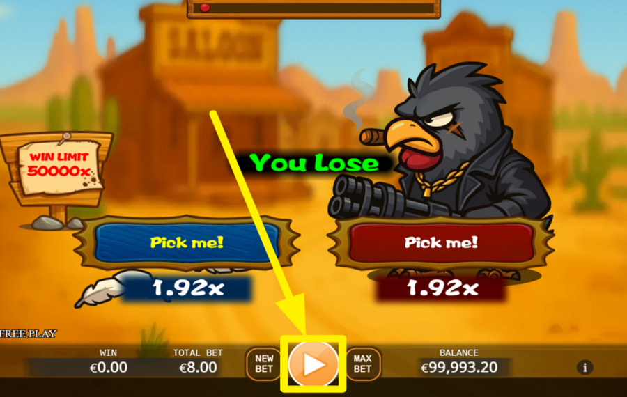 Mad West Chicken OUVRIR LE FEU!