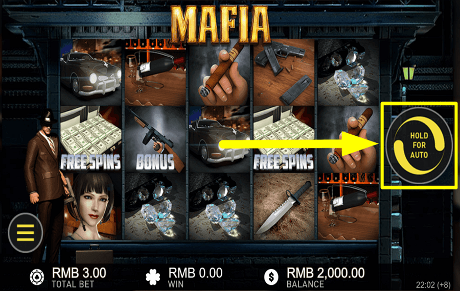Mafia STARTEN SIE AUTOMATISCHE DREHS.