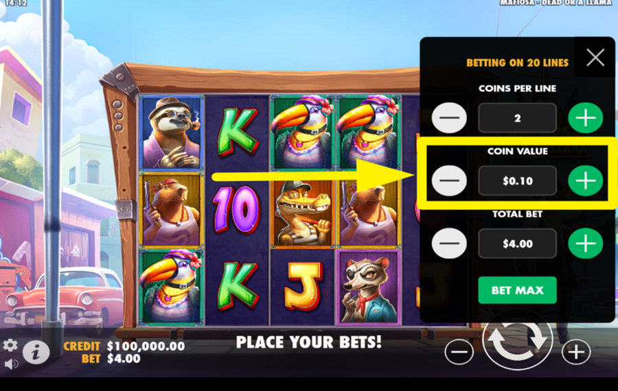 Mafiosa Dead or a Llama DETERMINE THE COIN VALUE.