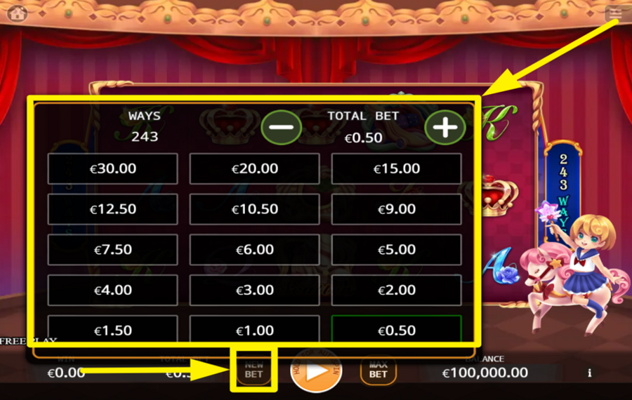 Magic Carousel SPECIFY YOUR WAGER.