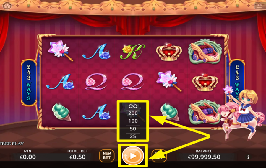 Magic Carousel USE AUTOMATED SPINS.