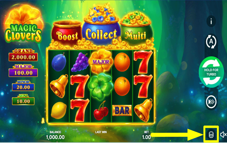 Magic Clovers Hold and Win FAITES VOTRE MISE.