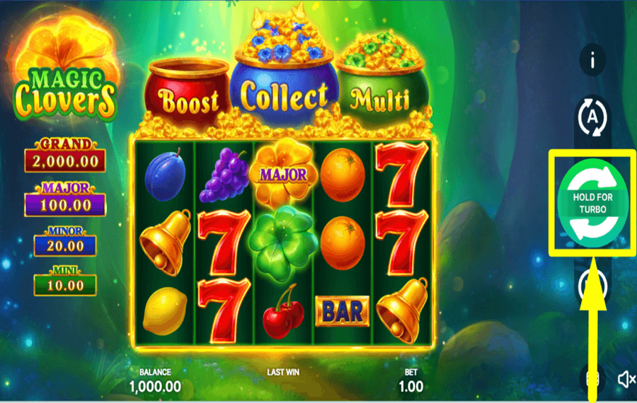 Magic Clovers Hold and Win JOUEZ POUR GAGNER DES RÉCOMPENSES.