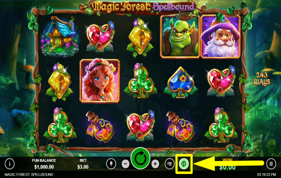 Magic Forest Spellbound TOURNEZ AUTOMATIQUEMENT.