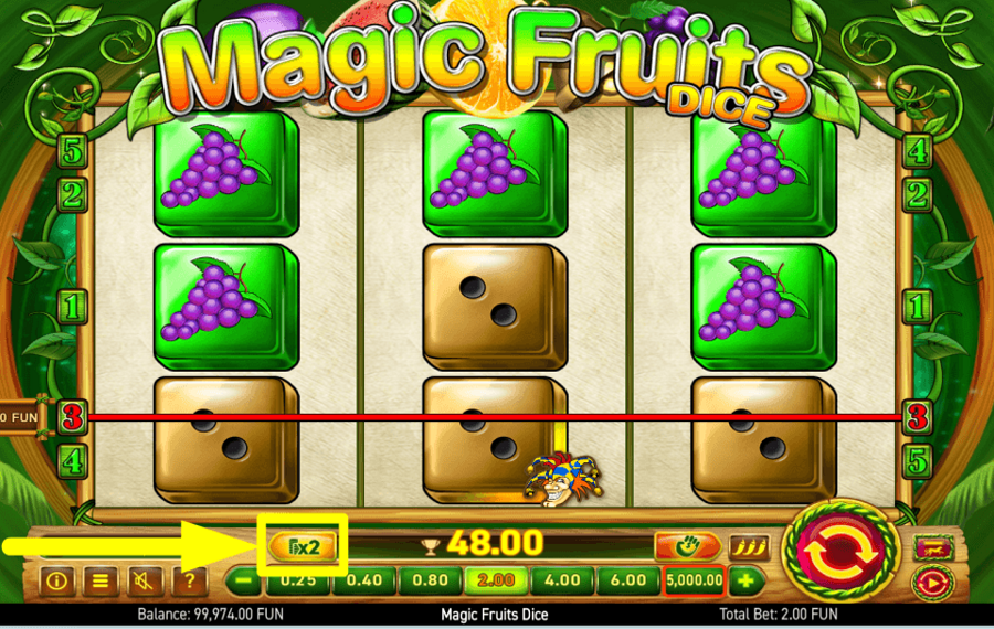 Magic Fruits Dice RIMBORSATI LE TUE RICOMPENSE.