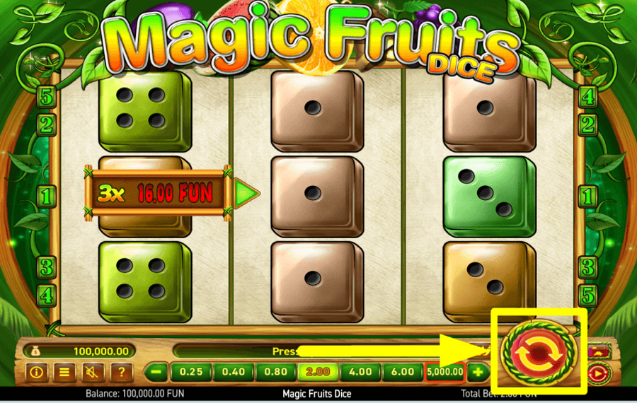 Magic Fruits Dice GIRA LA RUOTA PER VINCERE PREMI