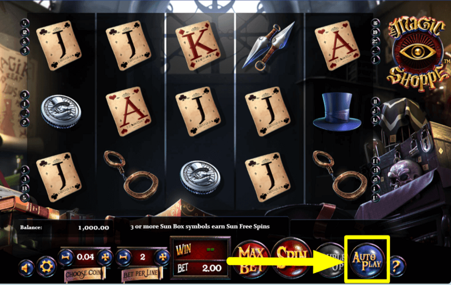 Magic Shoppe HABILITA GIROS AUTOMÁTICOS.