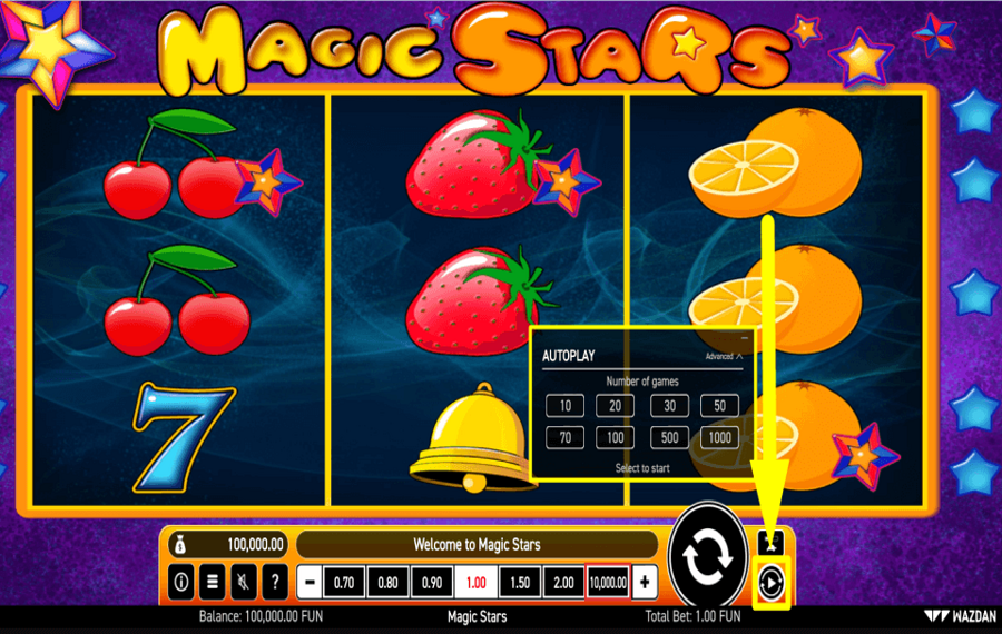 Magic Stars CONFIGURAR GIROS AUTOMÁTICOS.