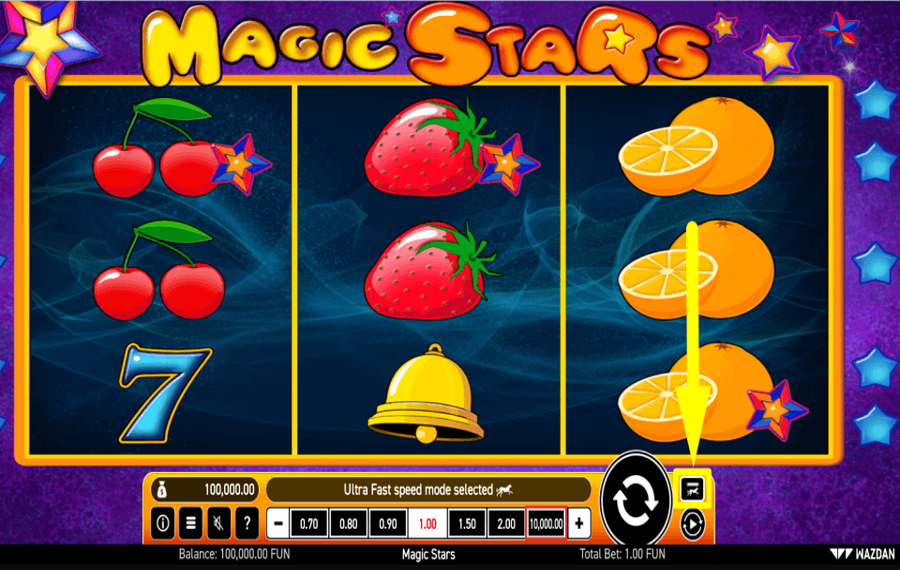 Magic Stars ACTIVAR EL MODO DE VELOCIDAD.