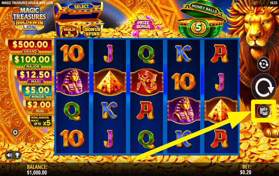 Magic Treasures Hold and Win Lion FAI LA TUA SCOMMESSA.