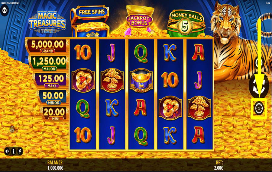 Magic Treasures Tiger INIZIA A SCOMMETTERE!