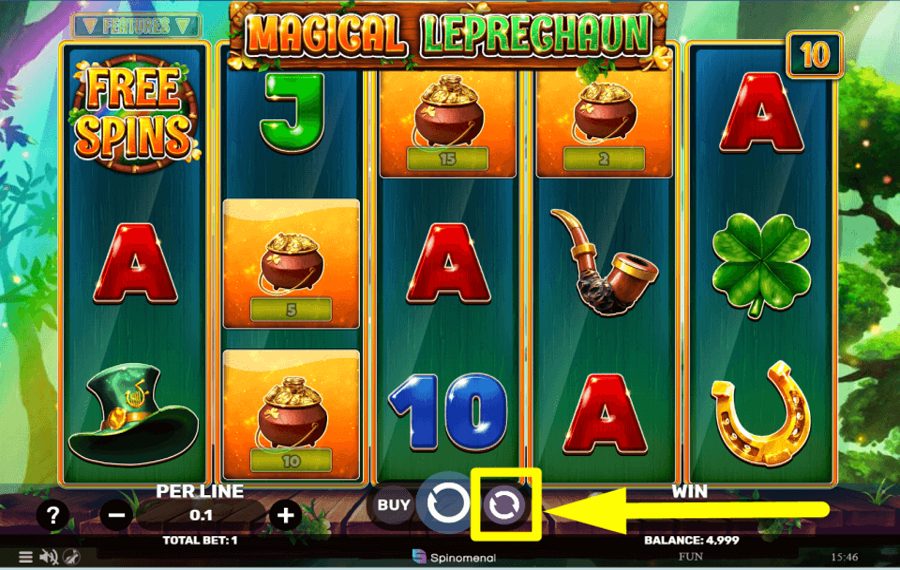 Magical Leprechaun CONTINUER AUTOMATIQUEMENT.