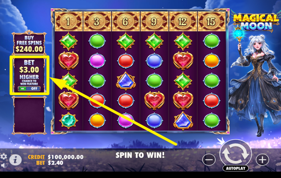 Magical Moon BOOST YOUR BET.