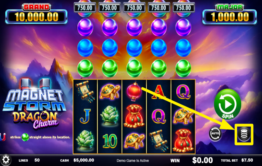 Magnet Storm Dragon Charm DETERMINE YOUR BET.