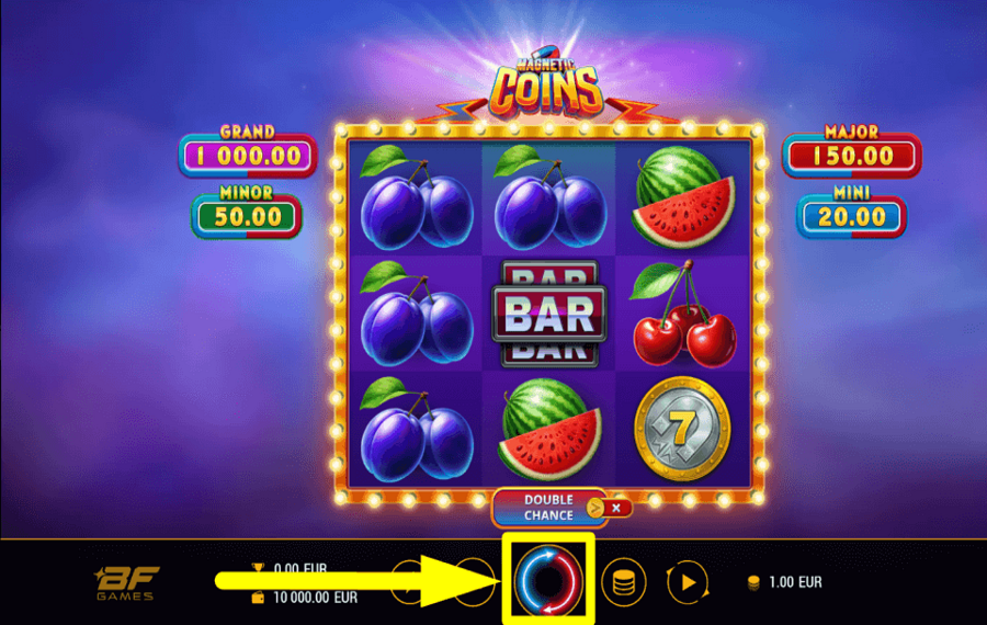 Magnetic Coins SPIN FOR REWARDS.