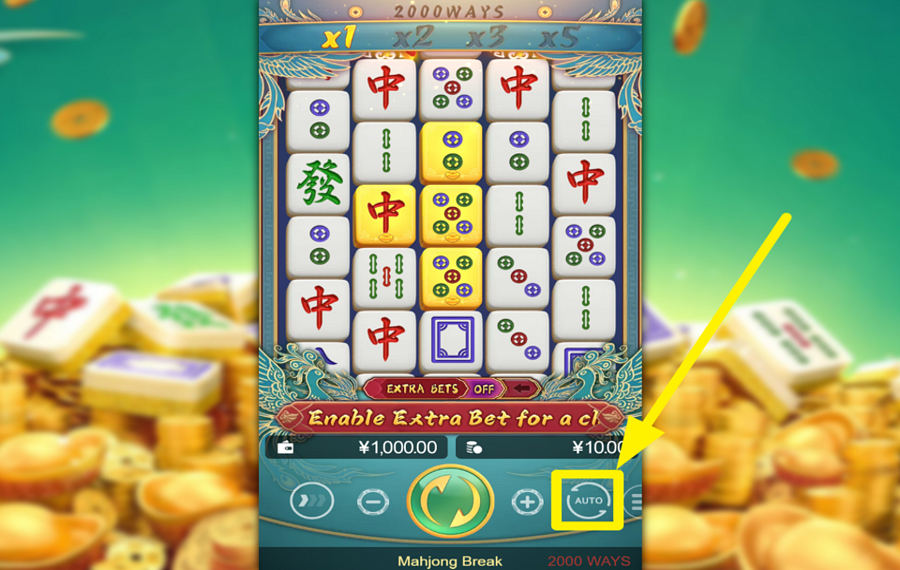 Mahjong Break 自動再生を選択してください。