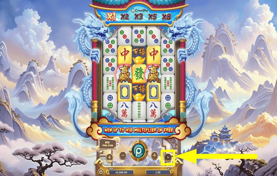 Mahjong Frenzy Tiles of Fortune ENVISAGER LA LECTURE AUTOMATIQUE.