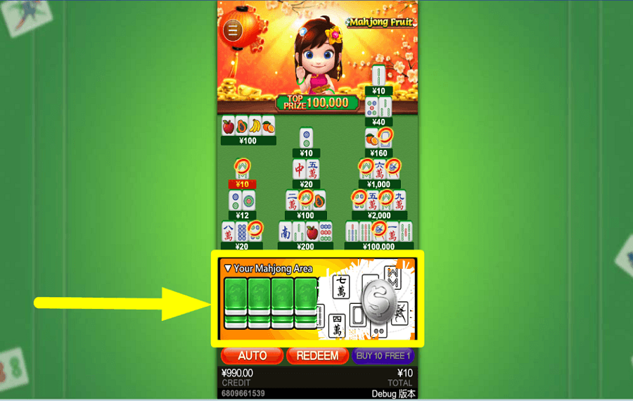 Mahjong Fruit TENTEZ VOTRE CHANCE.