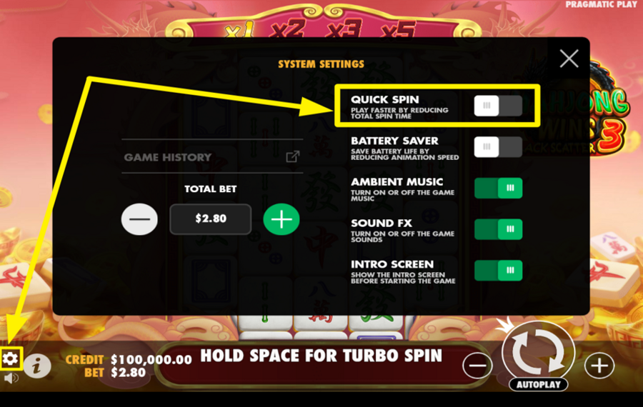 Mahjong Wins 3 Black Scatter ACELERA EL JUEGO.