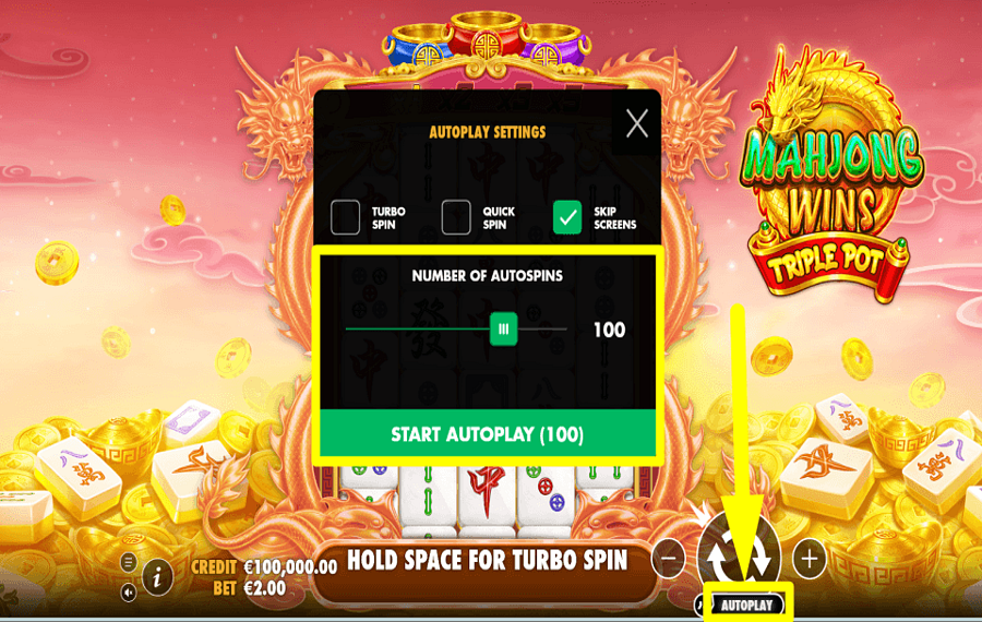 Mahjong Wins Triple Pot PROCEED AUTOMATICALLY.