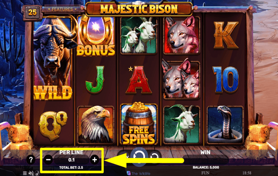 Majestic Bison FAITES VOTRE PARI.