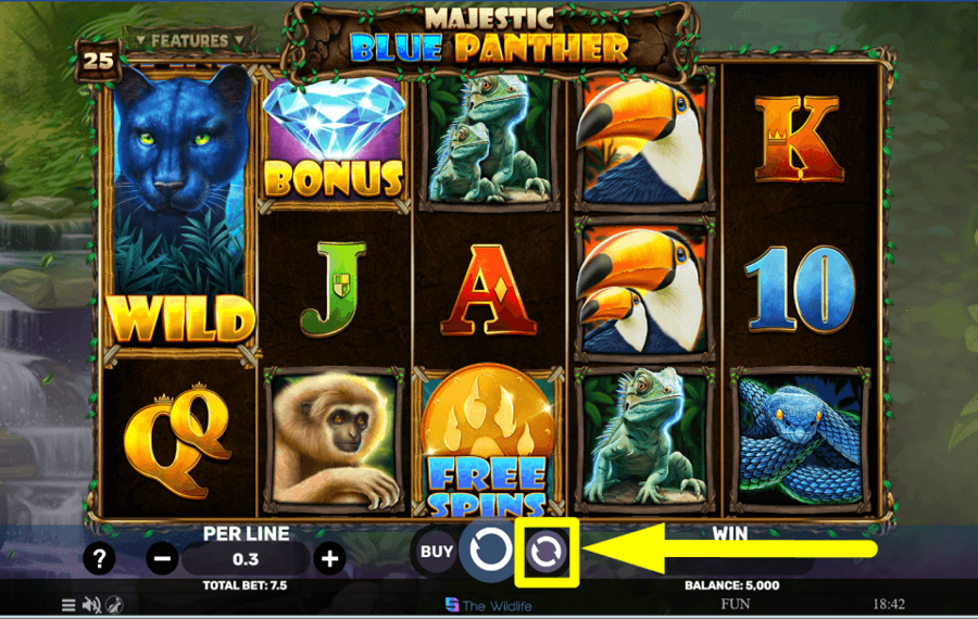 Majestic Blue Panther UTILICE GIROS AUTOMÁTICOS.