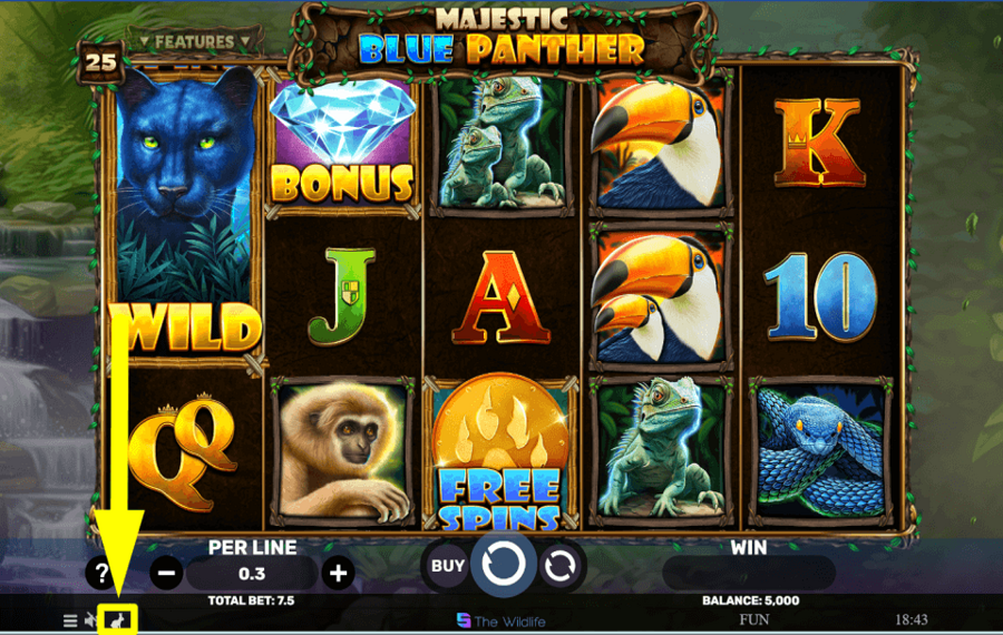 Majestic Blue Panther HABILITAR JUEGO RÁPIDO.